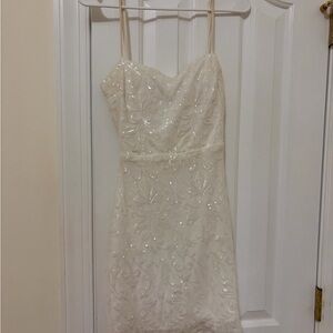 Windsor Cream Sequin Mini Dress
